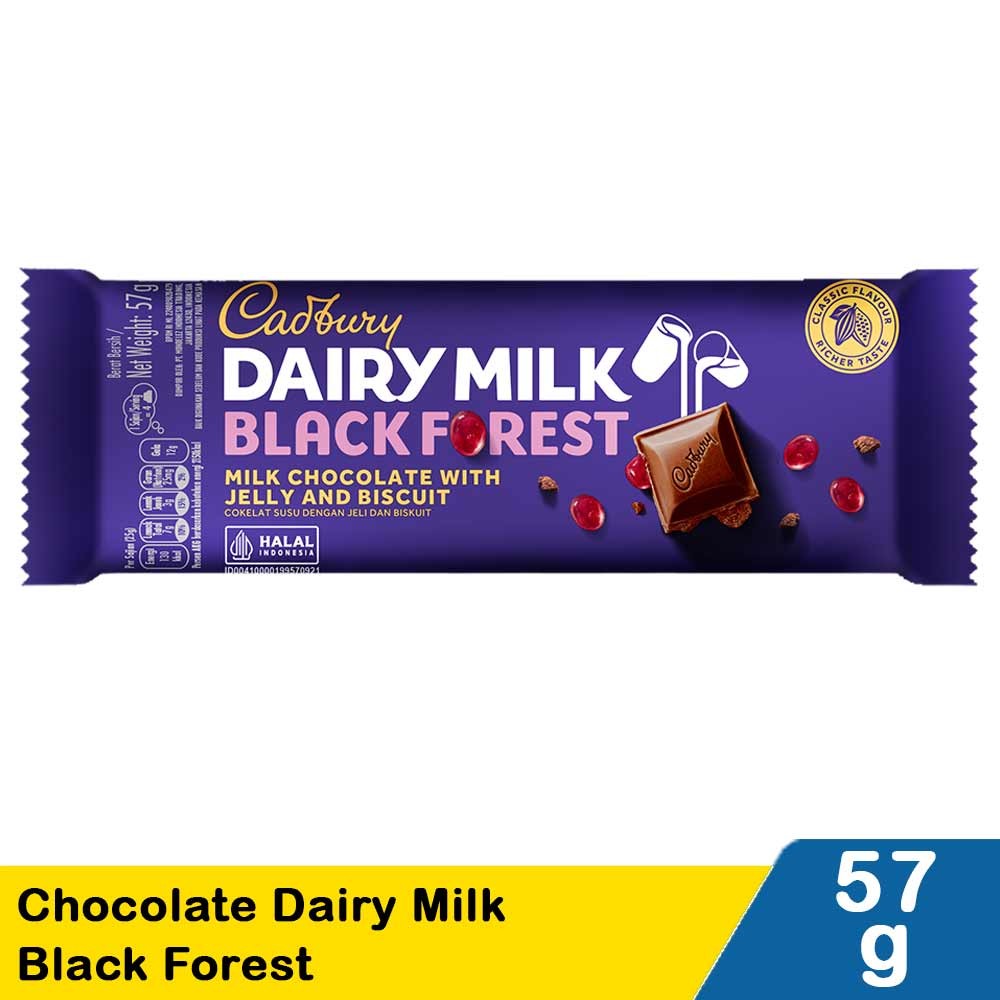 CADBURY CHOCOLATE DAIRY MILK BLACK FOREST 62/57g