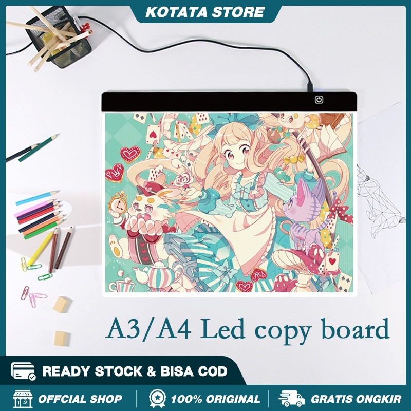 [2024 Baru]A2/A3/A4/A5 LED Drawing Tracing Board Stensil Board Papan Jiplak Gambar LED Anak Dewasa C