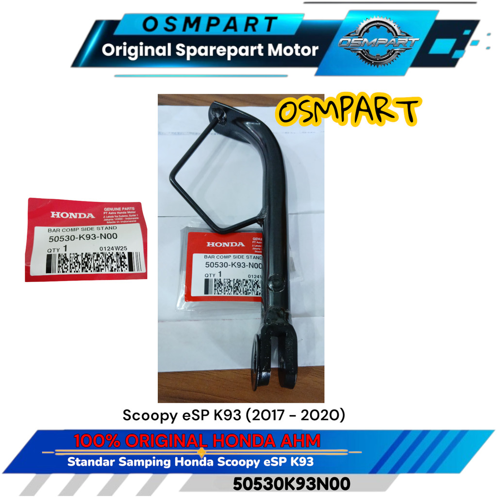 STANDAR JAGRAK CAGAK SAMPING SCOOPY ESP K93 HONDA 50530K93N00 ORIGINAL