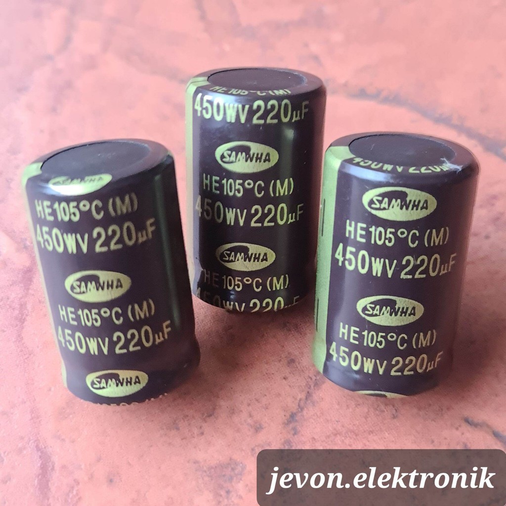 Capasitor Elco 220 uf 450 v volt kapasitor elko 220uf 450v