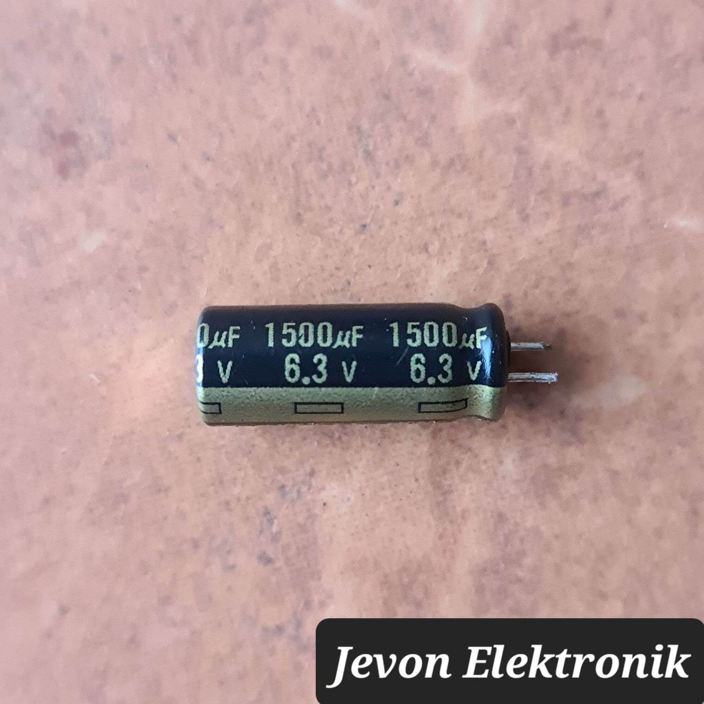 Capasitor Elco 1500 uf 6.3 v volt kapasitor elko 1500uf 6.3v 1.500 6,3 1.500uf 6,3v