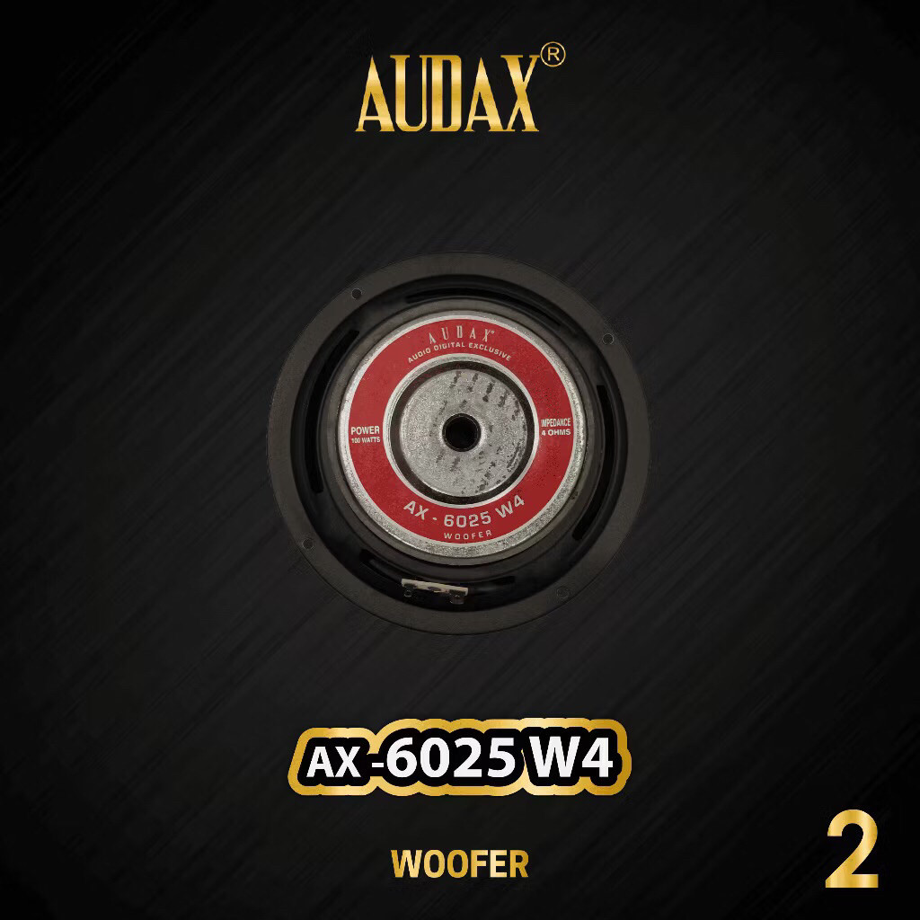 Speaker Audax "6" inch Woofer AX - 6025 W4 100 Watts