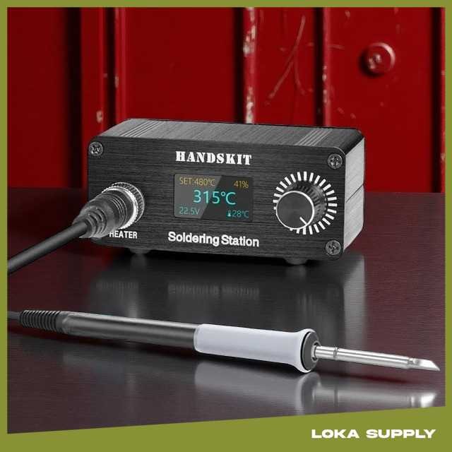 Handskit Solder Station Adjustable Temperature Anti-Static OLED 72W - T12D