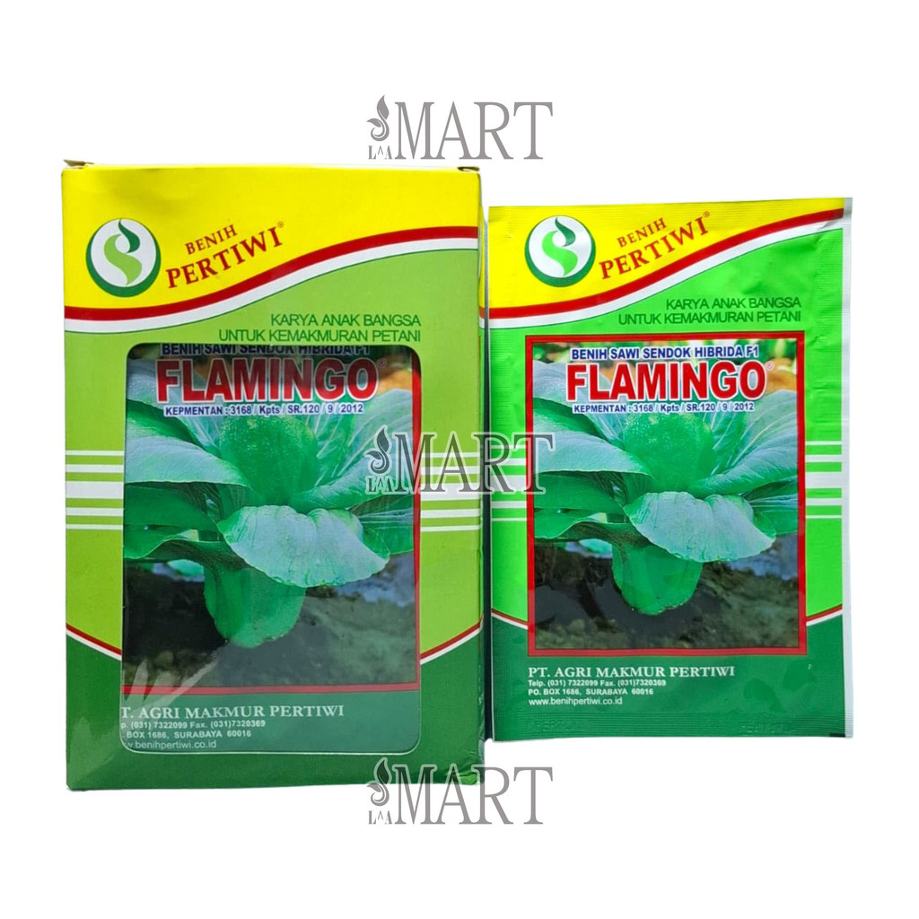 Benih Sawi Sendok Pakcoy Flamingo F1 isi 10 Gram Cap Benih Pertiwi