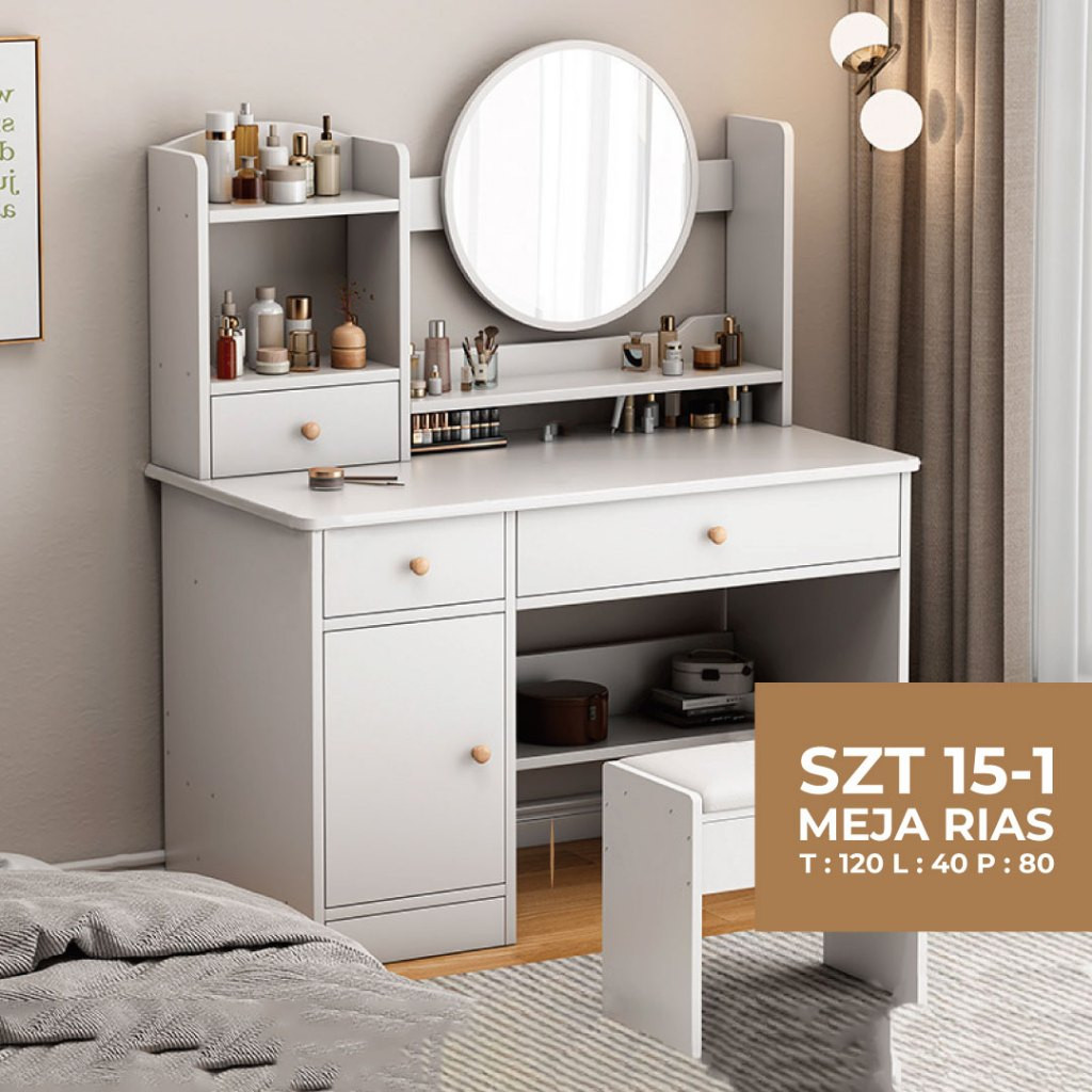 Meja Rias Cermin Putih Meja Rias Kecil Meja Rias Minimalis Aesthetic