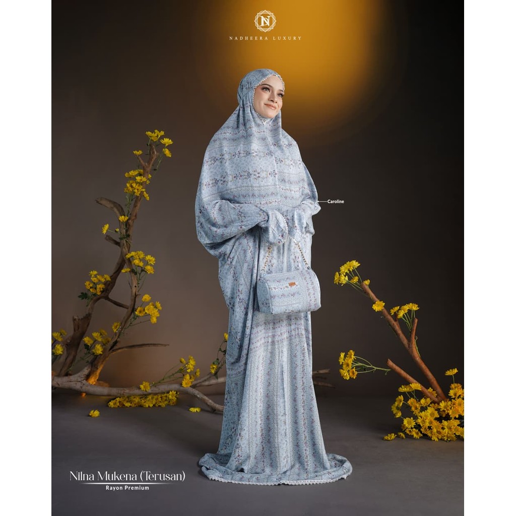 Nilna mukena by nadheera luxury (mukena terusan rayon premium)