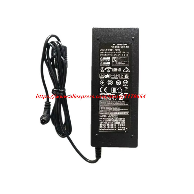 Original AC DC Adapter Charger for LG LCAP39 DA-65G19 34UM65 25UM65 25UM64 7MP58HQ 27MP58VQ LCAP21A 