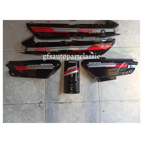 cover body astrea grand bulus merah silver