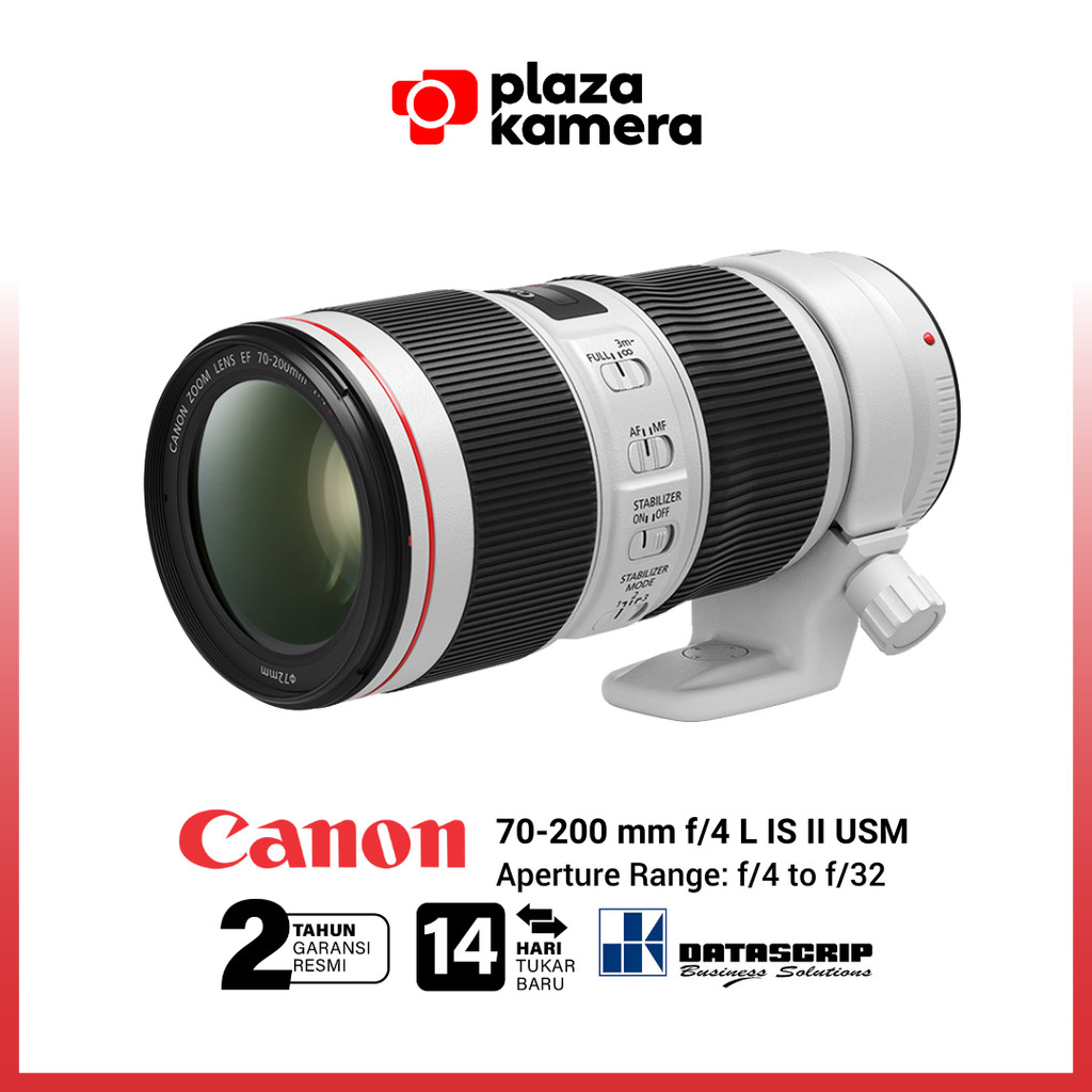 Lensa Canon EF 70-200mm f/4 L IS II USM Lensa Tele Kamera Canon