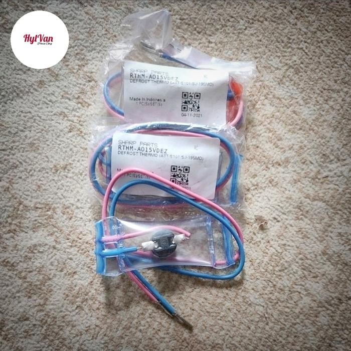 BIMETAL DEFROST | DEFROST THERMO FUSE DINGIN KULKAS 2 PINTU SHARP ORIGINAL Sudah QC