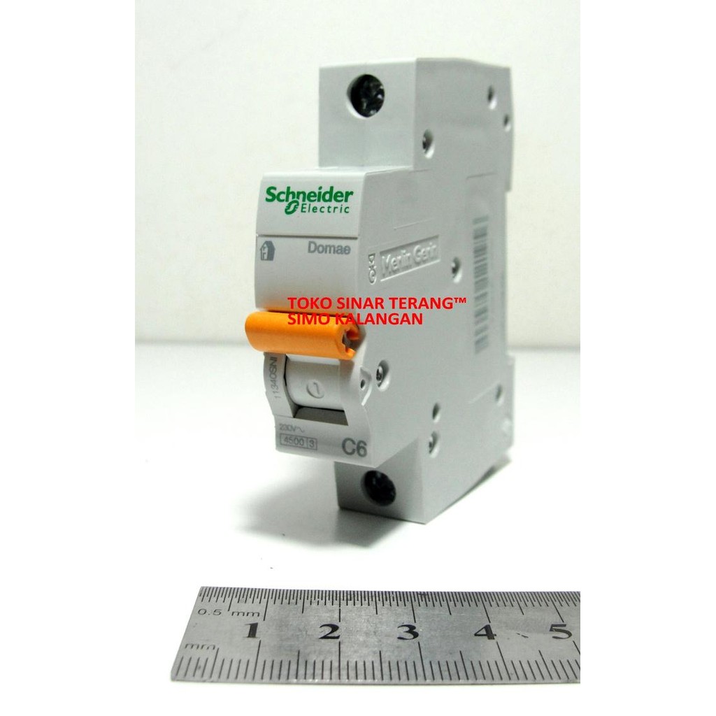 MCB Schneider DOMAE 4A 900W (SNI) Original I MCB Domae C4 Oranye 4 Ampere 4 A Stut Pemutus Arus List