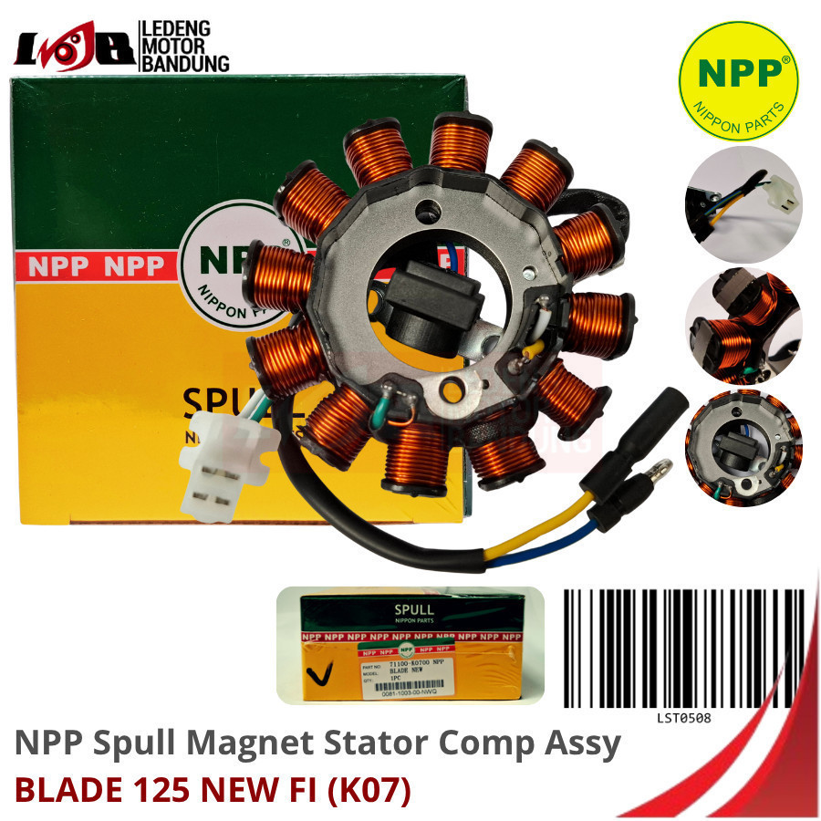 NPP Spul Blade New 125 FI Stator Comp Assy Honda K07 Spull Magnet Pulser Motor