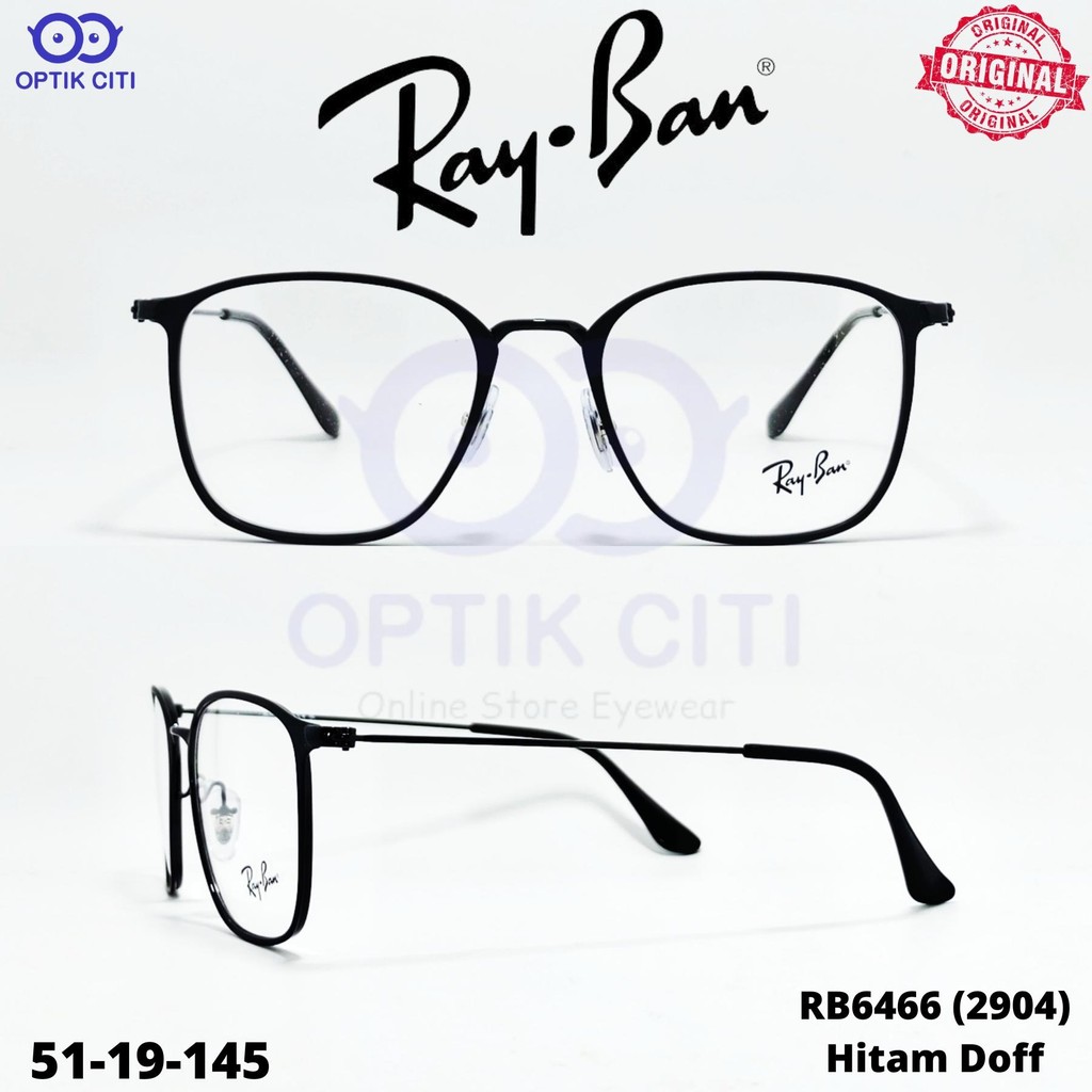 Frame Kacamata Pria Wanita Rayban RB 6466 2904 Original
