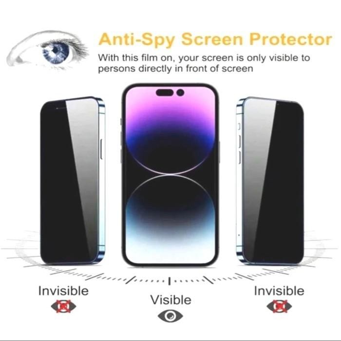Hydrogel Anti Spy iphon 15 / 15 Pro / 15 Pro Max / Plus Full Screen - 15 PRO