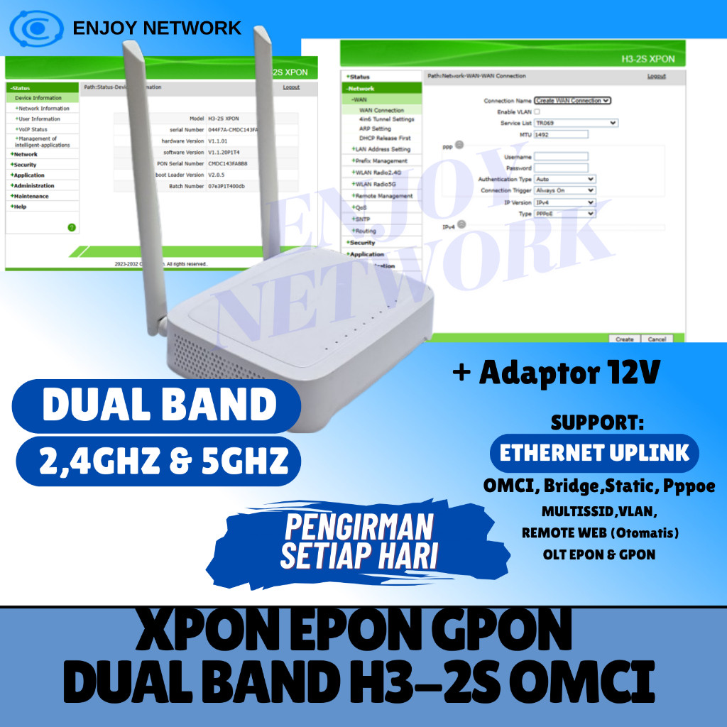 XPON DUAL BAND EPON-GPON H3-2S OMCI