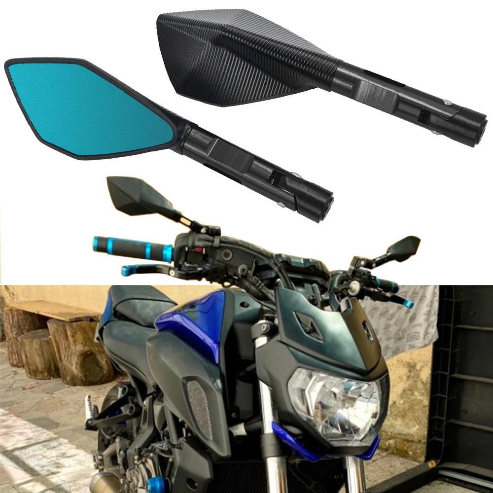 Aksesoris Motor Kaca Spion Aluminium Kaca Spion Samping Untuk YAMAHA MT07 MT09 Untuk Honda CB650F Un