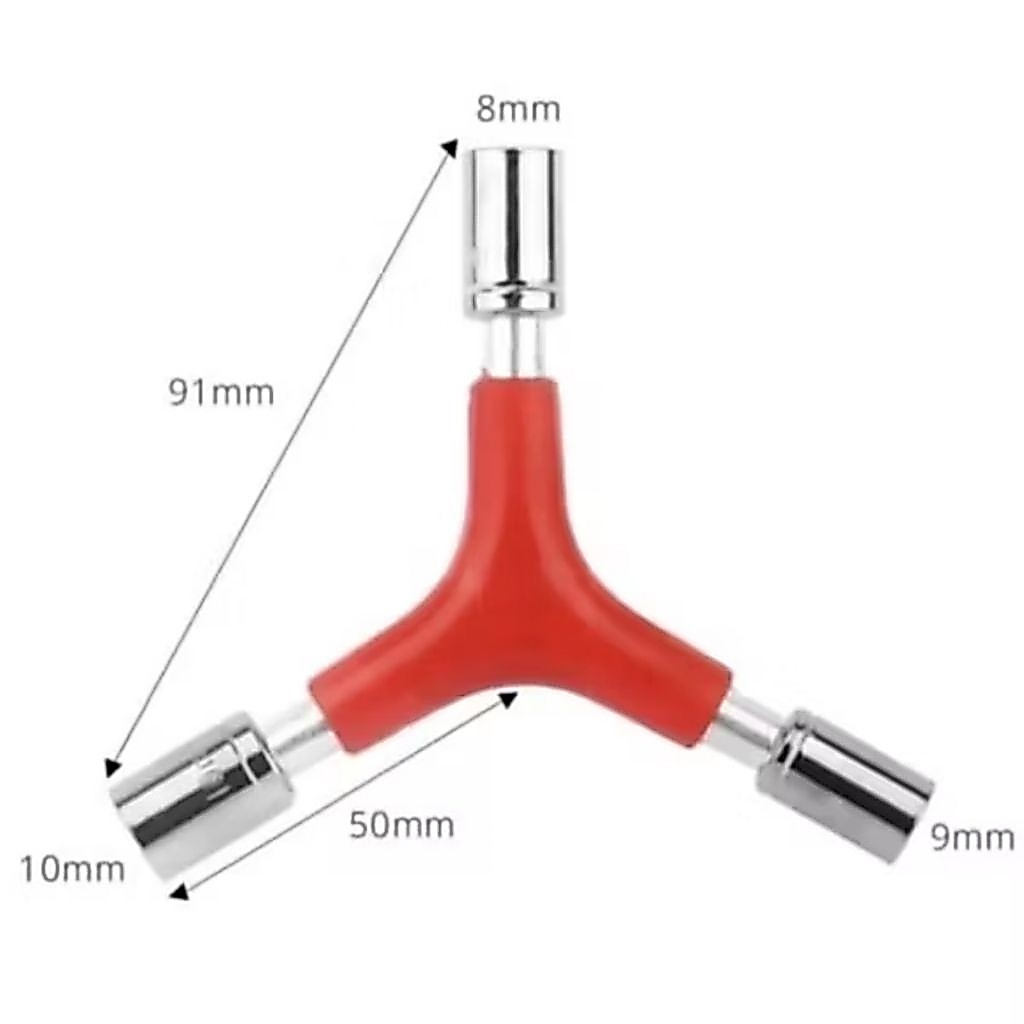 Kunci Shock Model Y 3 in 1 Kunci 8mm 9mm 10mm Hex Wrench Tool kunci Shock Y