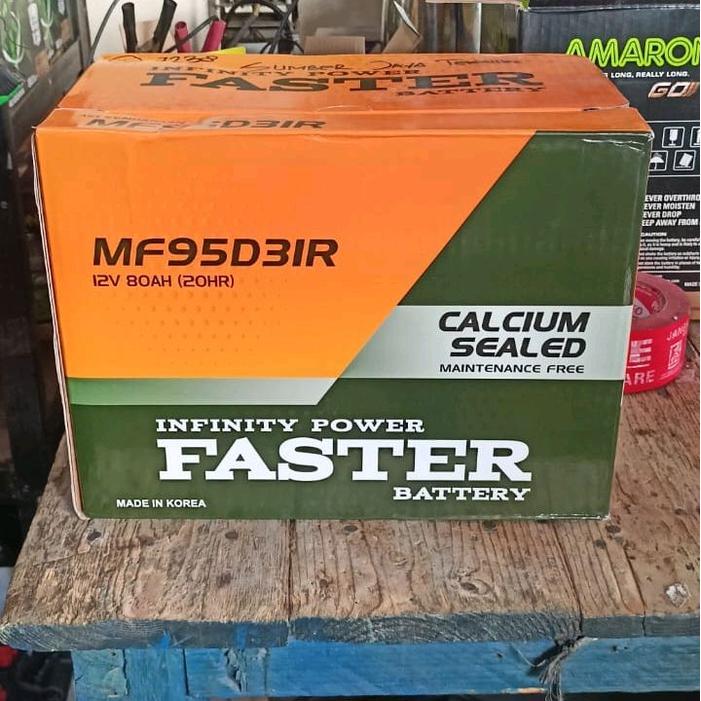 AKI BATERAI KERING FASTER 95D31R/N70Z/NX120-7 PANTHER CAPTIVA GENSET GARANSI 1 TAHUN 80AH
