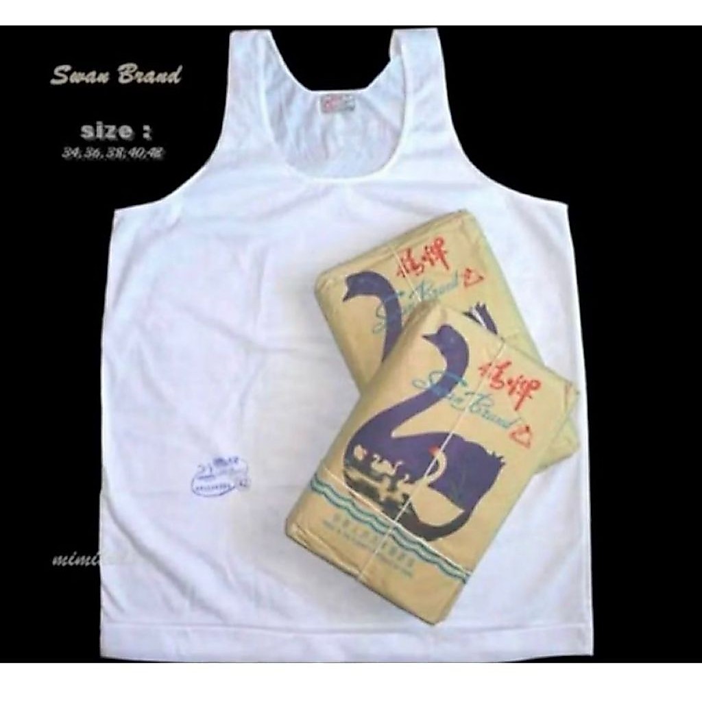 Singlet Pria / Singlet Dalaman Pria / Kaos Swan Dalam Angsa / Kaos Singlet Pria / Singlet Angsa Mura