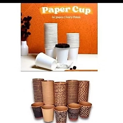 CUP COFFEE KERTAS POLOS /MOTIF