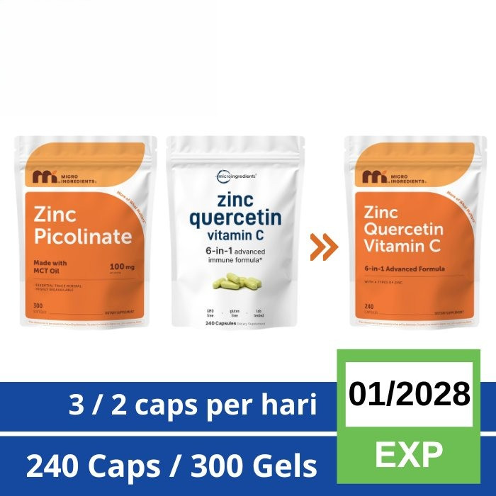 [ ORIGINAL ] Microingredients Micro Ingredients Zinc Quercetin Vitamin C Complex / Advanced Querceti