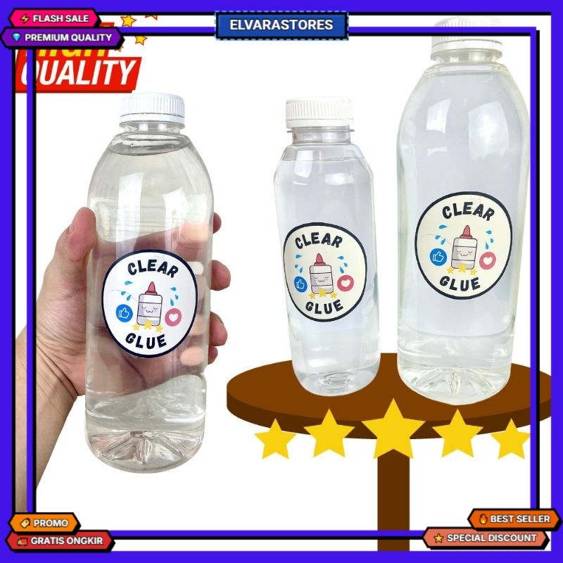 Clear Glue Lem Bening Transparan 1 KG Mirip Povinal Lem Slime TANPA CAMPURAN AIR 100% byGHEduPlay