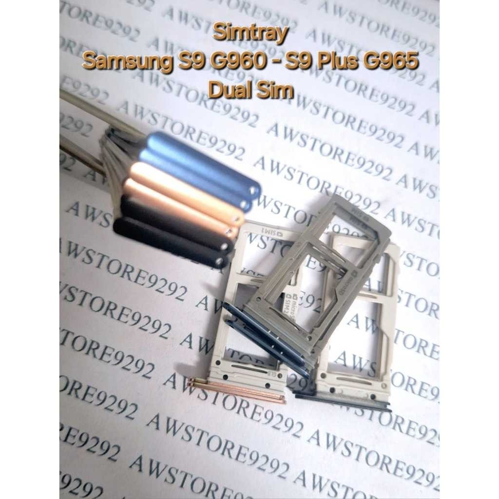 Tempat Kartu Simcard Sim card Lock Simtray Sim Tray Samsung S9 G960 - S9 PLUS G965 DUAL SIM