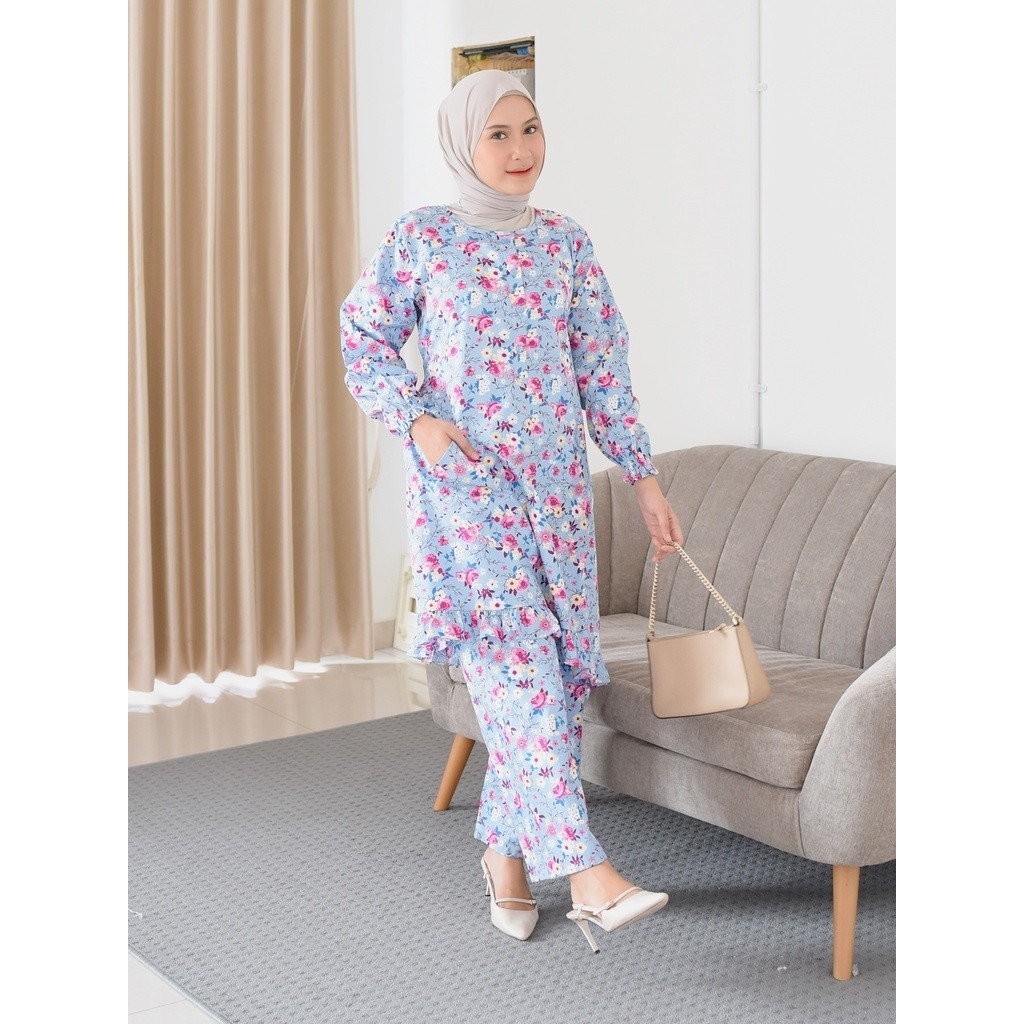 REJECT SALE | Tunik Lengan Panjang | Sunly Motif Terbaru | LD 102 - 130 cm