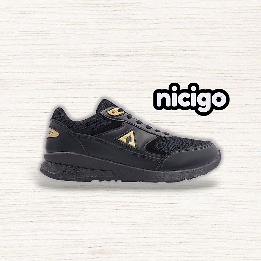 Sepatu Sneakers Sport Pria Wanita Aerostreet Osaka Putih Abu / Osaka AllBlack / Osaka Hitam Emas / O
