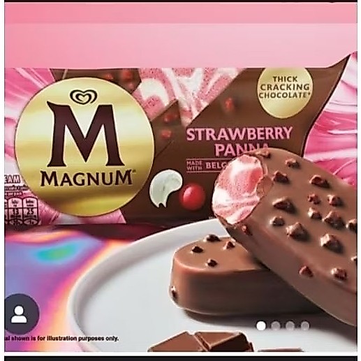 Es Krim Ice Cream Walls Magnum STRAWBERRY PANNA