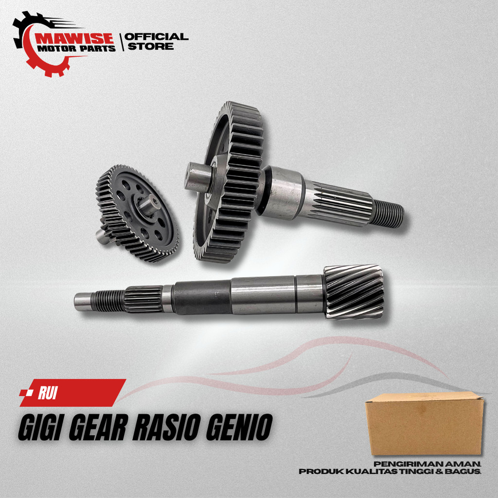 GIGI GEAR RASIO GENIO - GEAR GIGI RASIO KOMPLIT GENIO BEAT STREET BEAT DELUXE SCOOPY