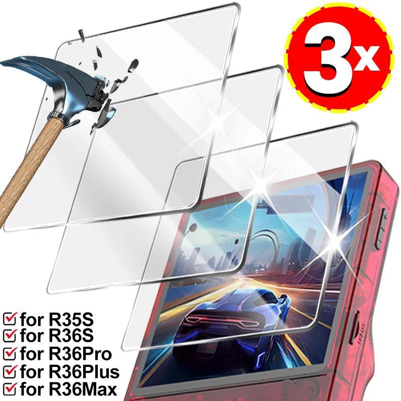 Screen Protectors for R36S RGB20S R35S Game Console HD Tempered Glass for R36S R36Plus R36MAX R36Pro