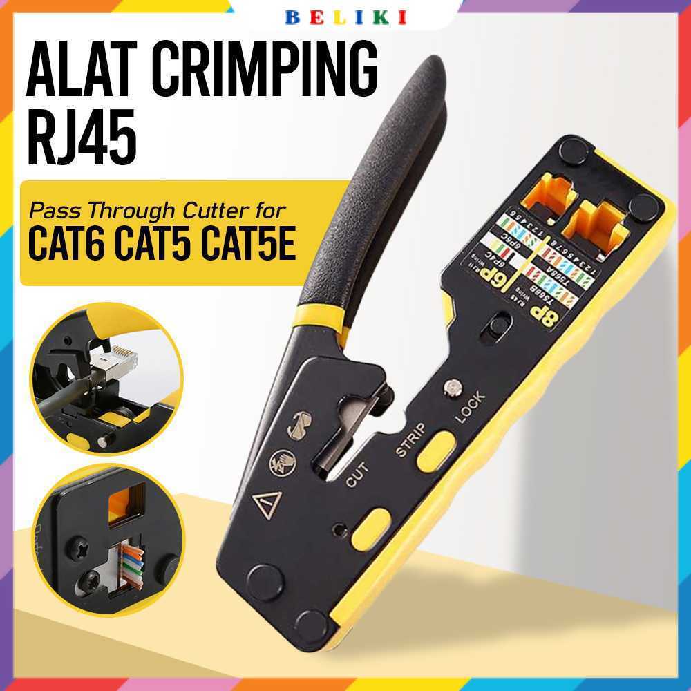Alat Crimping RJ45 Pass Through Cutter for CAT6 CAT5 CAT5E - 6088