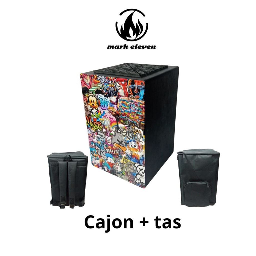 Cajon Akustik Free Tas Kahon Akustik Drumbox Akustik mark eleven     Berkualitas