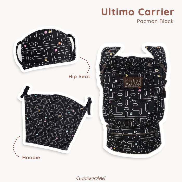 CuddleMe SSC Ultimo Baby Carrier Gendongan Hipseat Bayi Ergonomis - Pacman Black