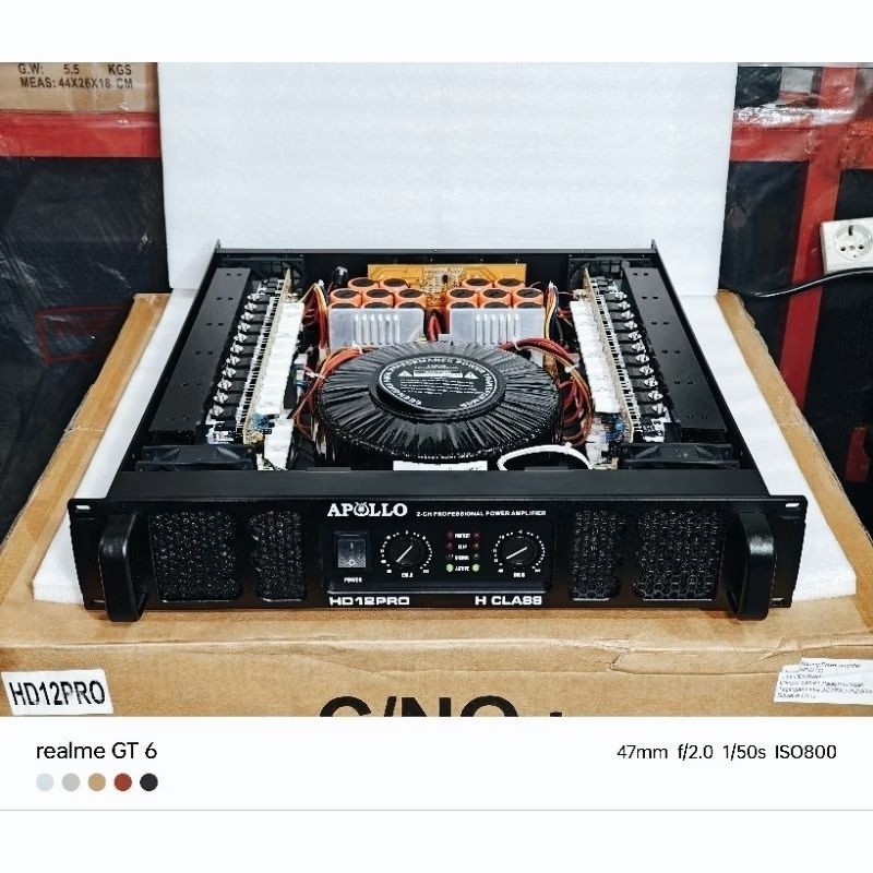 Power Amplifier Apollo HD 12PRO Class H 2 Channel | Original High Power