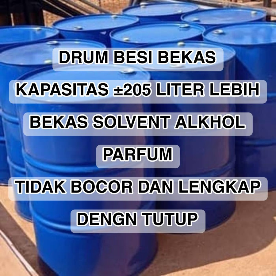 DRUM BESI 200 LITER DRUM PLASTIK 200 LITER  / TIDAK BOCOR DRUM BESI 200 LITER