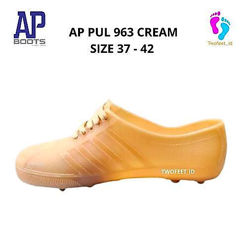 BERGARANSI Sepatu Karet AP Boots Multi Fungsi- AP PUL BOLA 963 Putih & Cream dan 967 Hitam AP Boot
