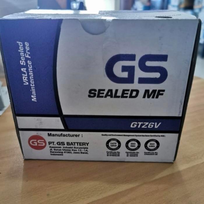 AKI SEPEDA MOTOR GS ASTRA GTZ6V GTZ-6V