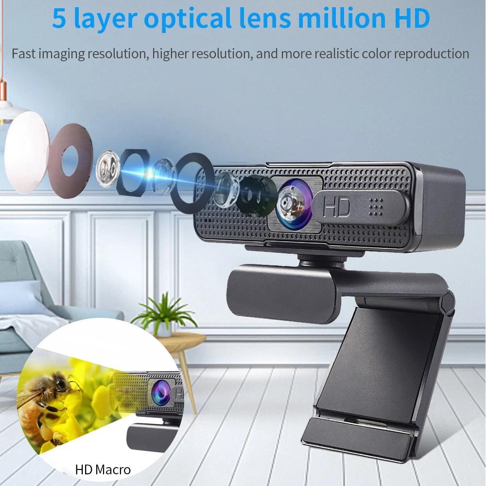TISHRIC USB Webcam 1080p Web Camera With Microphone Webcam Autofocus Web Cam Webcam Full HD 1080p Ca