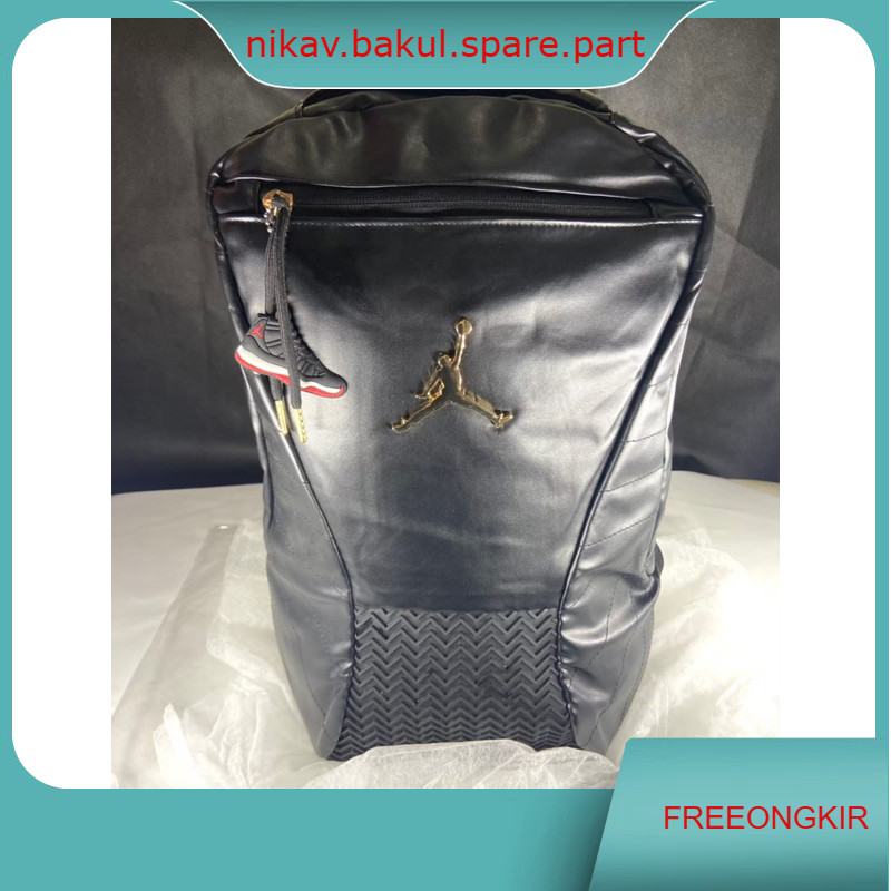 AIR JORDAN RETRO 12 LEATHER BACKPACK / JORDAN BACKPACK / JORDAN BAGPACK / TAS RANSEL JORDAN