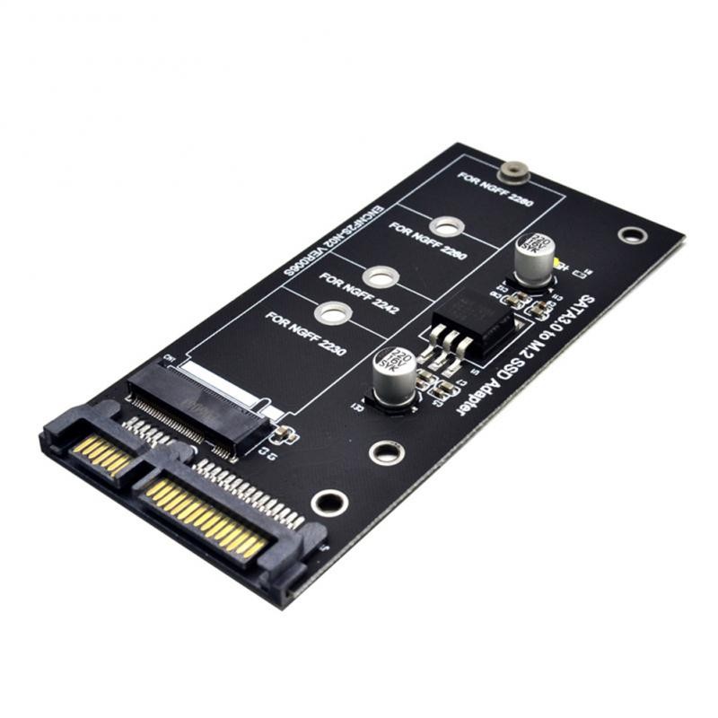 M2 To SATA3 Adapter Card High Efficiency SATA M2.SSD Convert Adapter Card NVME SSD Upgraded SATA 6 G