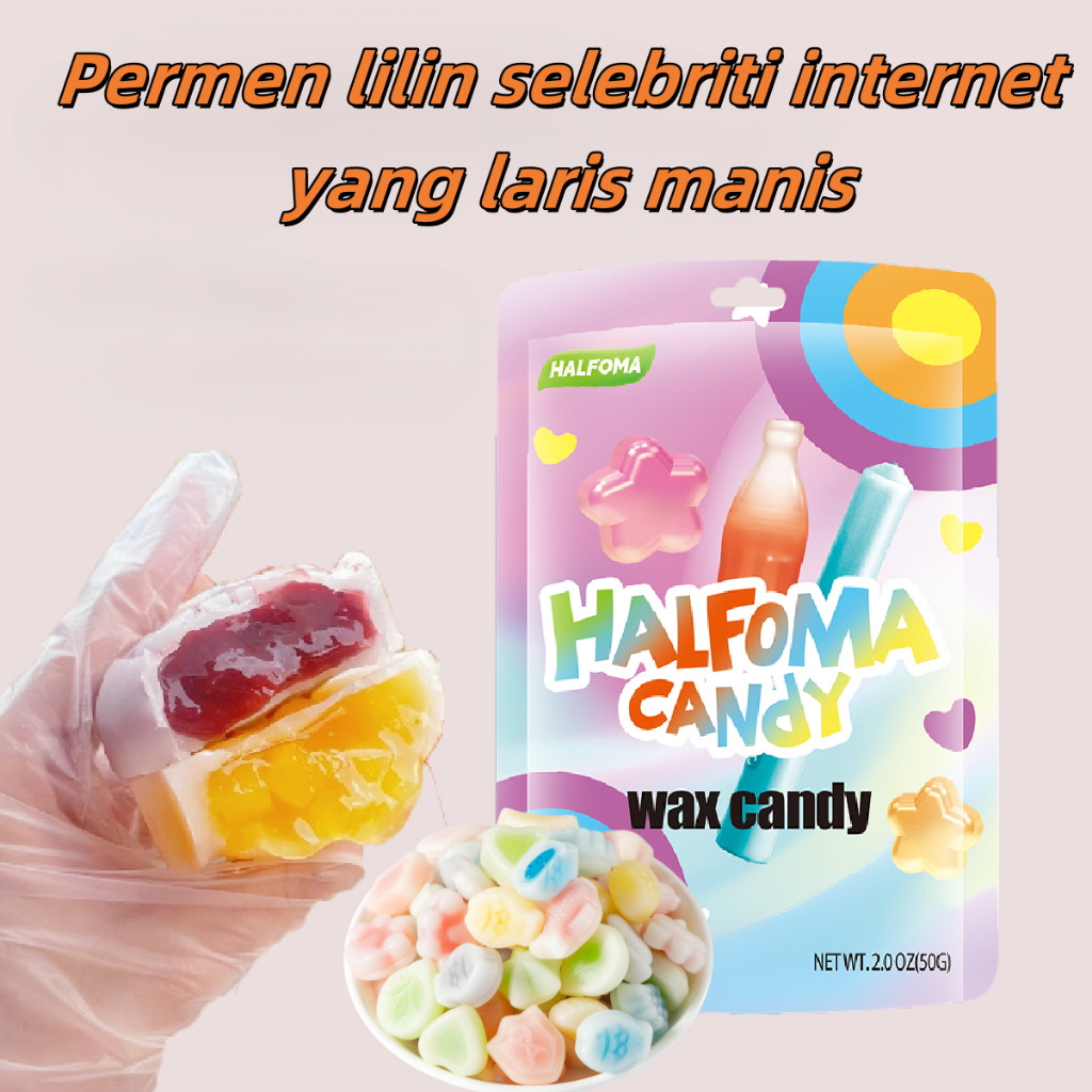 

Permen lilin Makanan ringan terlaris Makanan halal Permen ukuran sedang gratis ongkos kirim