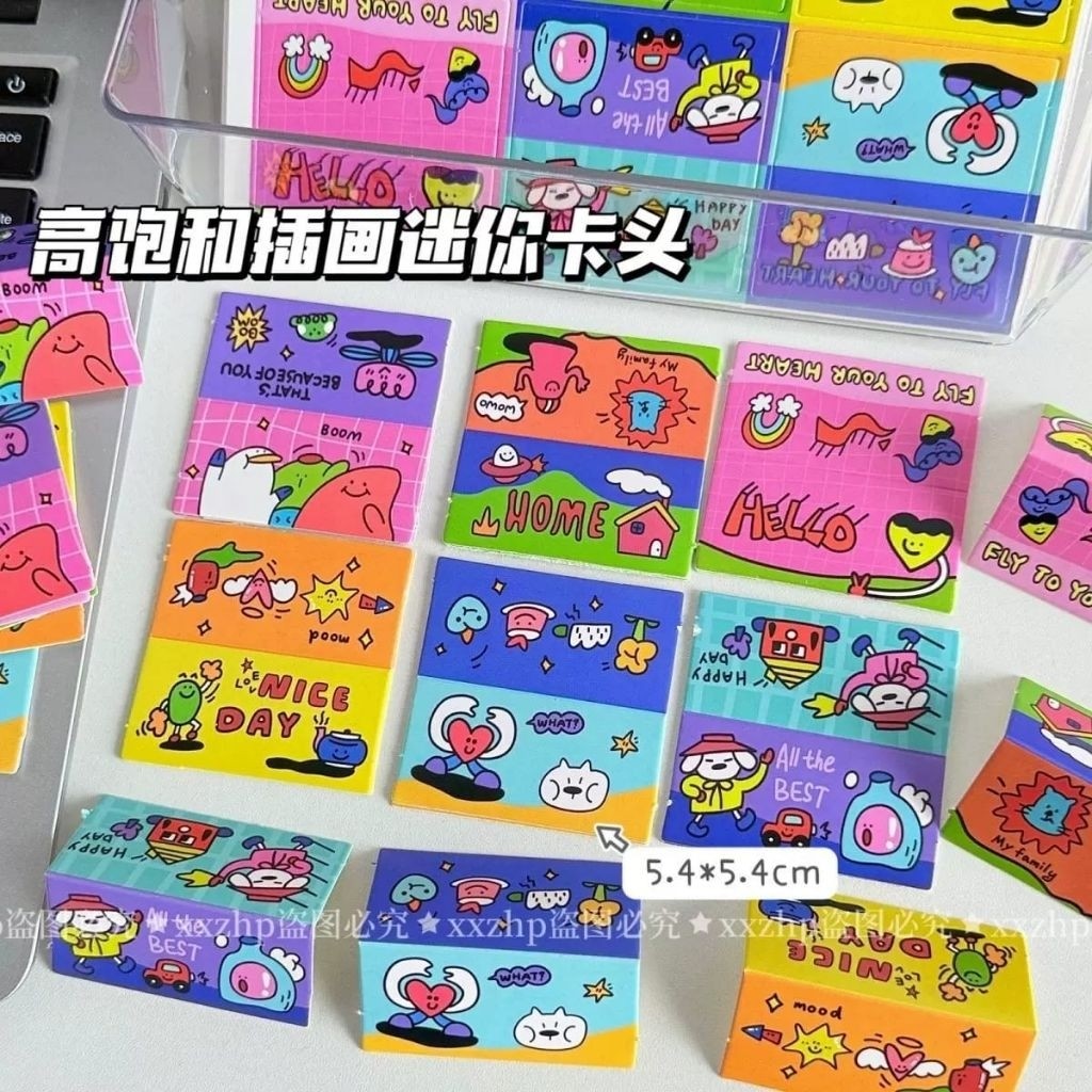 

[HT02] Hang Tag Alas Packing Photo Card Motif Kartun Lucu 5,4x5,4cm