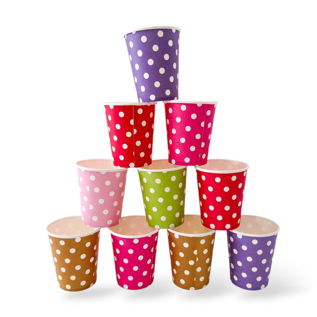 GELAS KERTAS KECIL POLKADOT / SMALL PAPER CUP