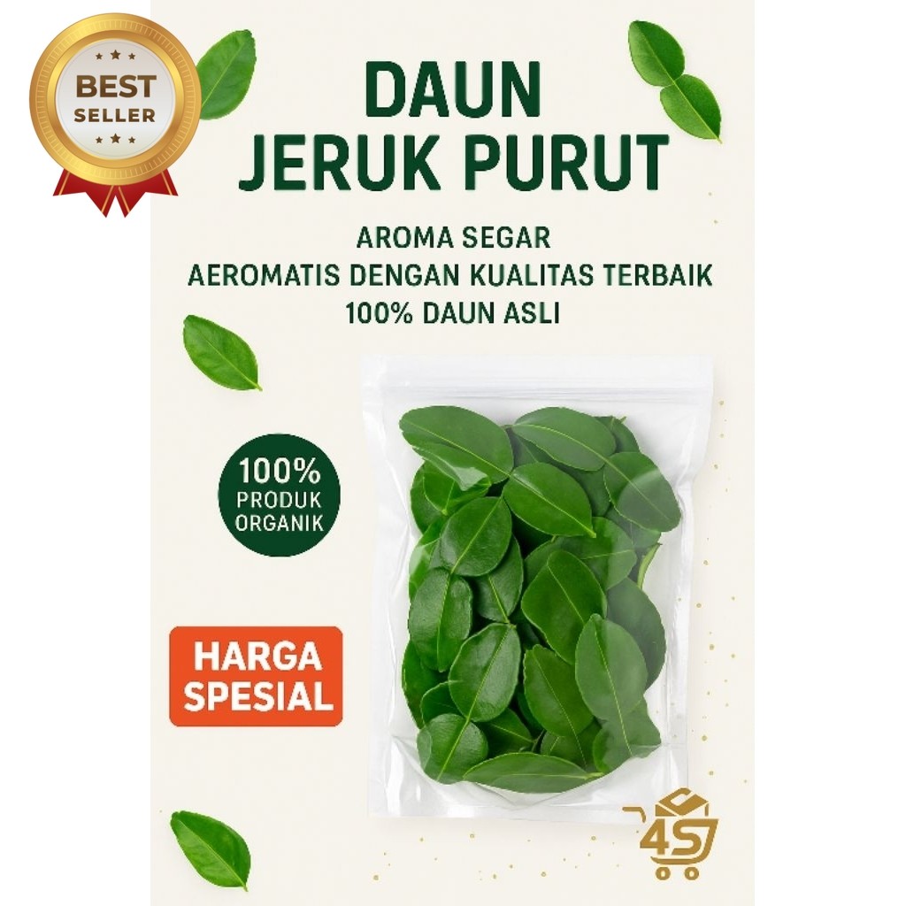 

Daun Jeruk Purut Fresh – Rempah Segar Penghilang Bau Amis Ikan & Daging