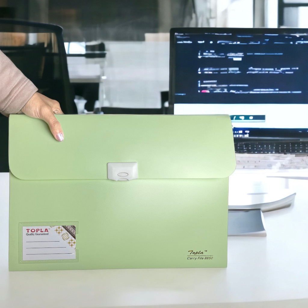 

Carry File Topla – Tas Map Dokumen Folio Anti Air Tebal dengan Kancing | Folder Arsip Premium