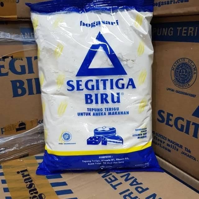 

Tepung segitiga biru kemasan 1kg/500gram