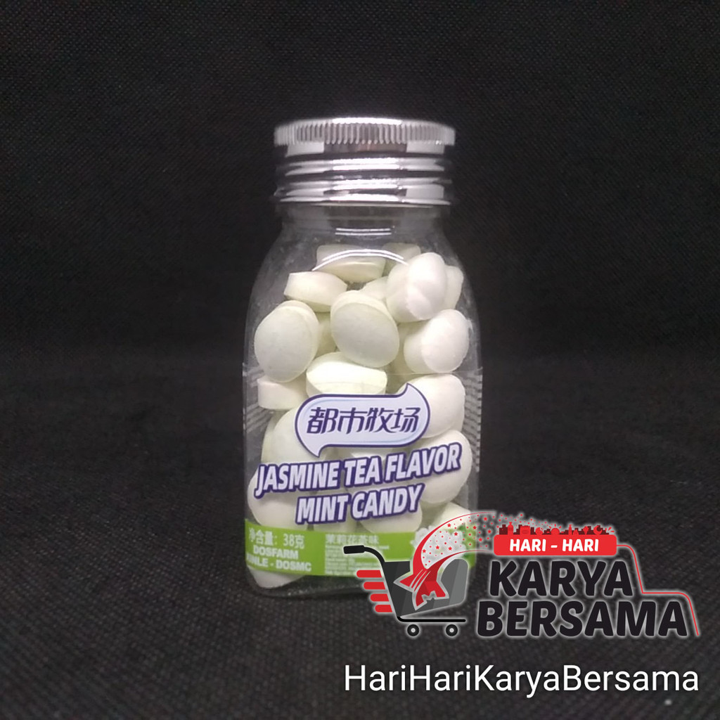 

MAKANAN RINGAN PERMEN XINLE MINT CANDY JASMINE TEA FLAVOR 38GR