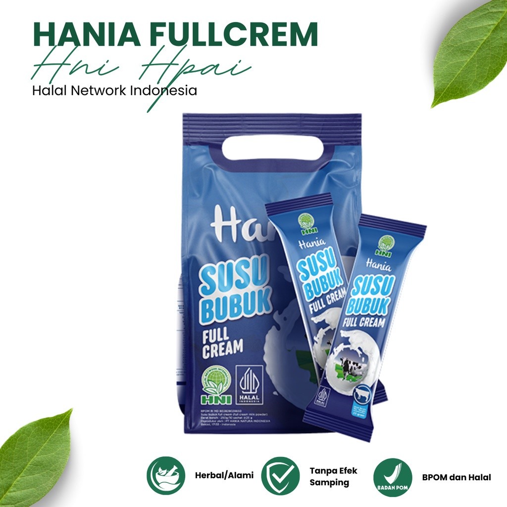 

Hania Susu Bubuk Full Cream - HNI HPAI BPOM . .